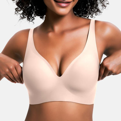Experience Unmatched Comfort with VRcomfy Deep V Seamless Wireless Bras - Perfect Everyday Bralettes for All Seasons