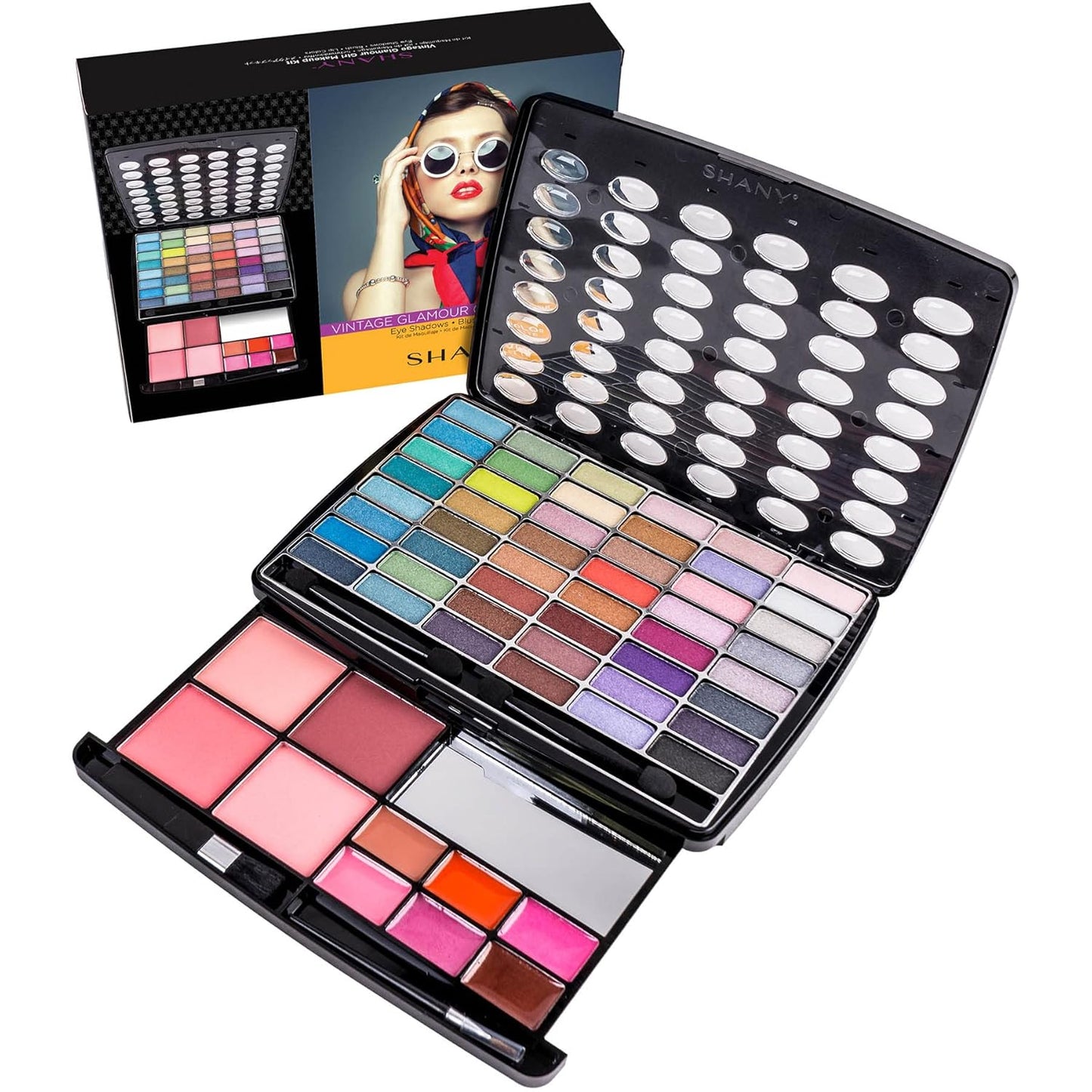 Unleash Your Inner Glam with the Glamour Girl Makeup Kit – Complete Palette of Eyeshadows, Blushes, and Lip Colors for Every Occasion!
