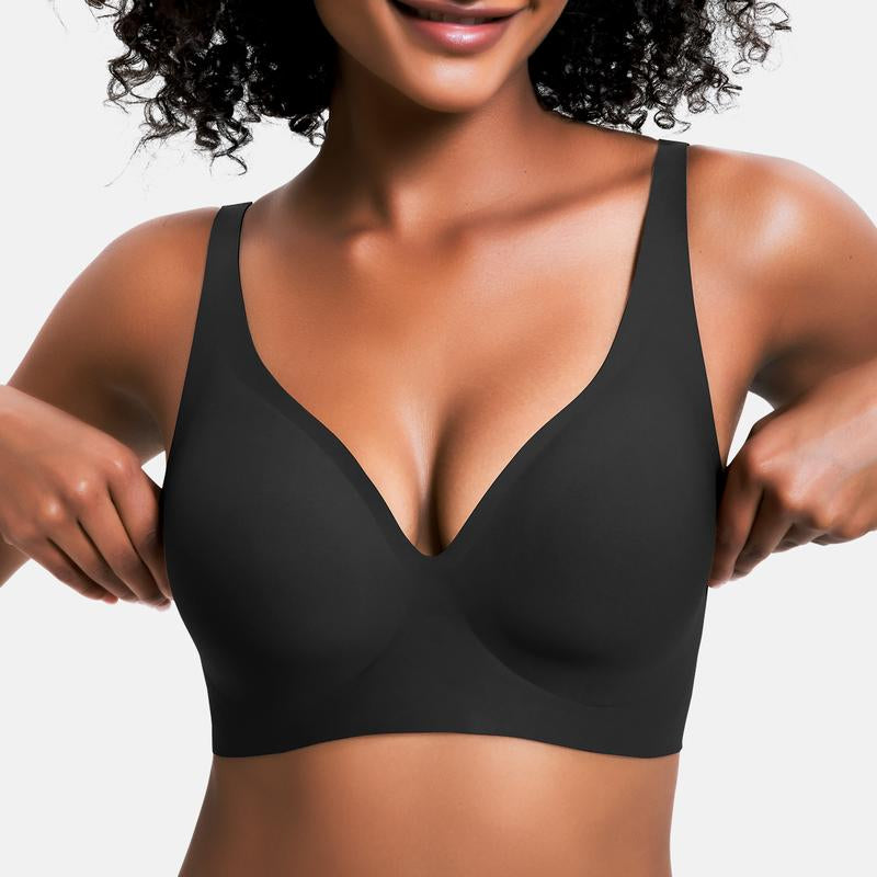 Experience Unmatched Comfort with VRcomfy Deep V Seamless Wireless Bras - Perfect Everyday Bralettes for All Seasons