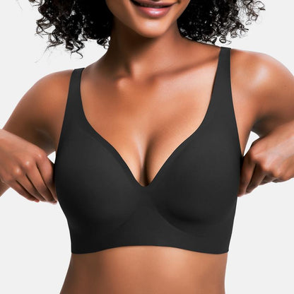 Experience Unmatched Comfort with VRcomfy Deep V Seamless Wireless Bras - Perfect Everyday Bralettes for All Seasons